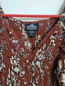 Rust Orange Top