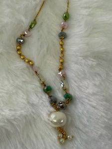 Beaded Pearl Necklace