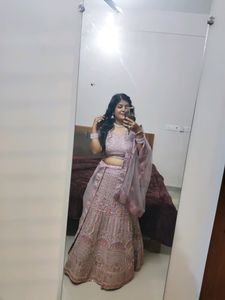 Mauve Color Lehenga Set ( Freebie)