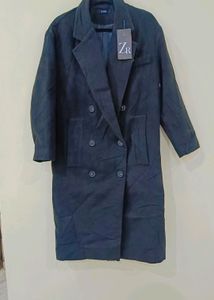 Women Black Trench Coat Heavy Quality