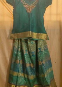 Embroidered Green Blouse