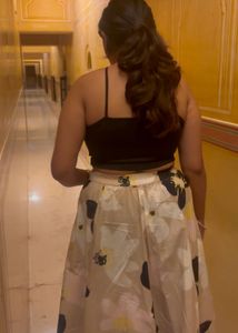 Top And Floral Skirt