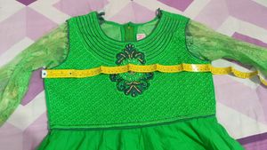 Green Embroidered Salwar Kameez