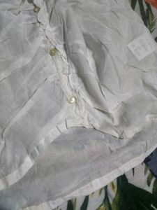 Elegant White Button-Down Top
