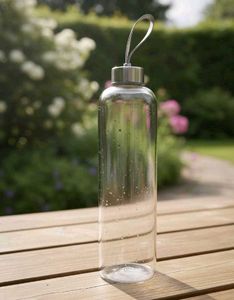 Borosil Smile Clear Glass Water Bottle