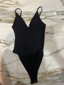 H&amp;M Floral Embroidered Bodysuit