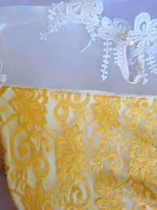 Pretty Yellow Korean Lace Top
