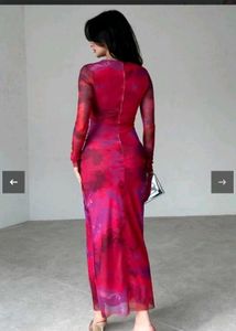 Tie-Dye Cutout Bodycon Dress
