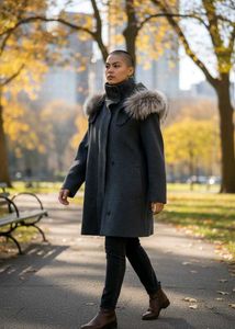 Fur Stylish Pre Loved Coat 💕