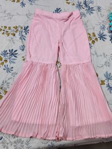 Pink Embellished sharara suit
