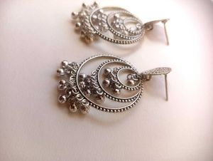 Silver Tone Dangle Earrings