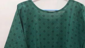 Green Print Kurti