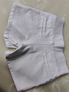 A beautiful white colour shorts for girls
