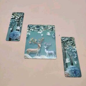 Set of 3 Flower Modern art self adeshive Home deco