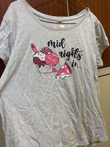 Grey &#39;Midnights In...&#39; Graphic Tee (Max )