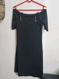 Offshoulder Black Dress