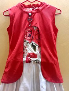 Girls&#39; Floral Dress with Bolero