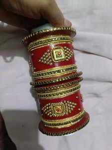 Red & Gold Bridal Chura