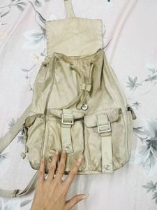ZARA Beige Backpack