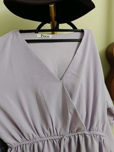 Cute Lilac Ruffle Top