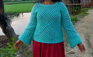 Crochet Messh Cardigan