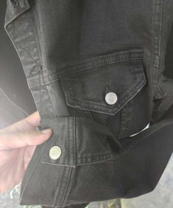 Gopudu Black Classic Denim Jacket