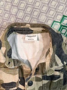 Kids Denim Camo Jacket 0-3 Months
