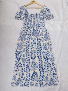 H&amp;M Floral Smocked Dress