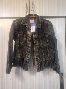 Peplum Denim Jacket