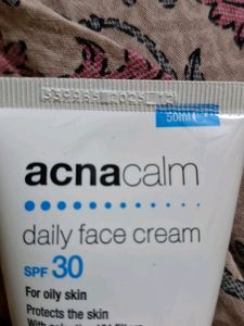 Acnacalm face cream + 30spf for oily skin