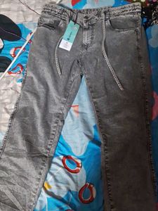 Denim Jean With Drawstring