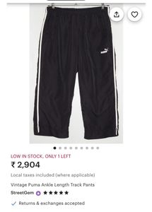 PUMA Short Pant Track Black Solid(UNISEX)