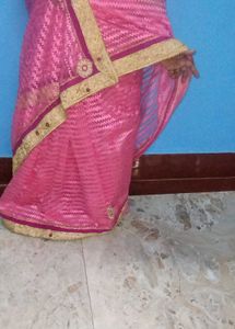 Elegant Pink Saree