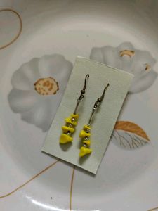 🆕 Aesthetic Yellow Dangle Earrings