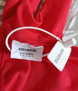 Red Halter neck dress