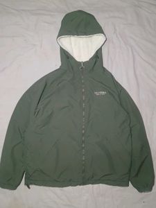 Olive Green Hooded Jacket