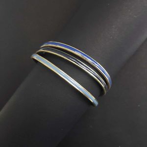 Blue Tricolour Bangle Stack