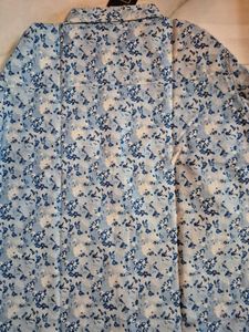 Blue Floral Shirt