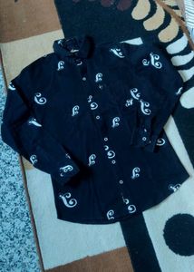 Black Cotton Shirt