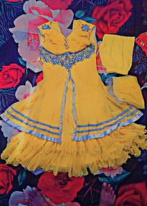 Beautiful Diamond Work Anarkali for Girls