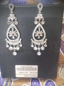Silver Color Statement Danglers