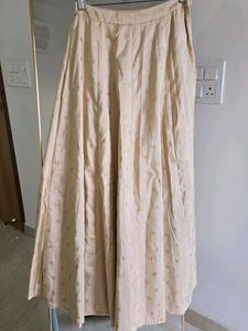 Flared Foil Print Ethnic Skirt