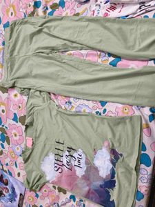 Cute Green Lounge Set STEELE In L Size Women