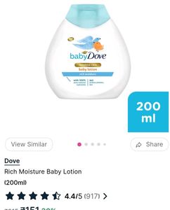 Baby Dove products soap and lotion mew with tag