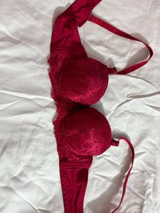 Red Lace Bra