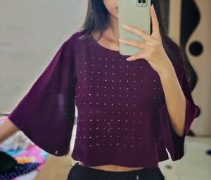 Relaxed Loose FitCrop Top