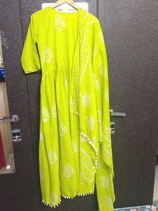 Lime Green Kurta Set