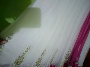White Dresstraditional Anarkali dress