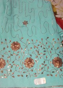 Sequin Design Saree