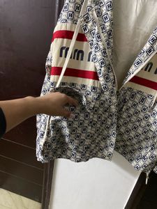 Patterned Pullover Hoodie